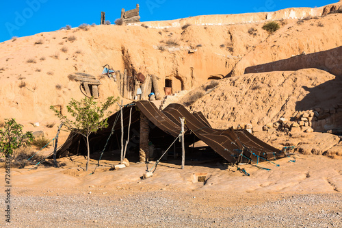 Obraz na płótnie A Berber tent in Matmata, Tunisia w salonie