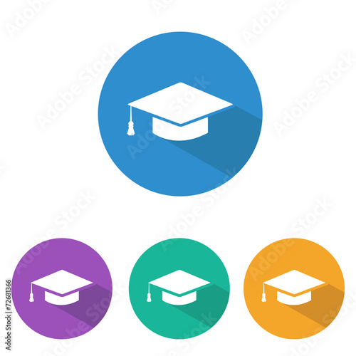 Graduation Cap flat icon