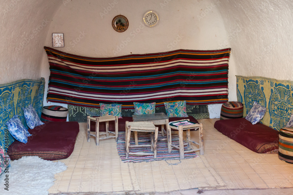 Cave house in matmata,Tunisia in the sahara desert