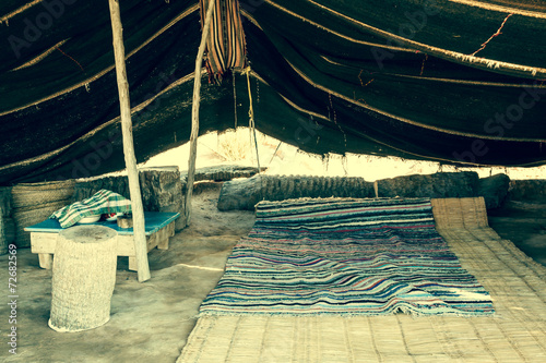Obraz na płótnie A Berber tent in Matmata, Tunisia w salonie