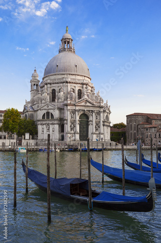 Gondolas and Basilica di Santa Maria della Salute