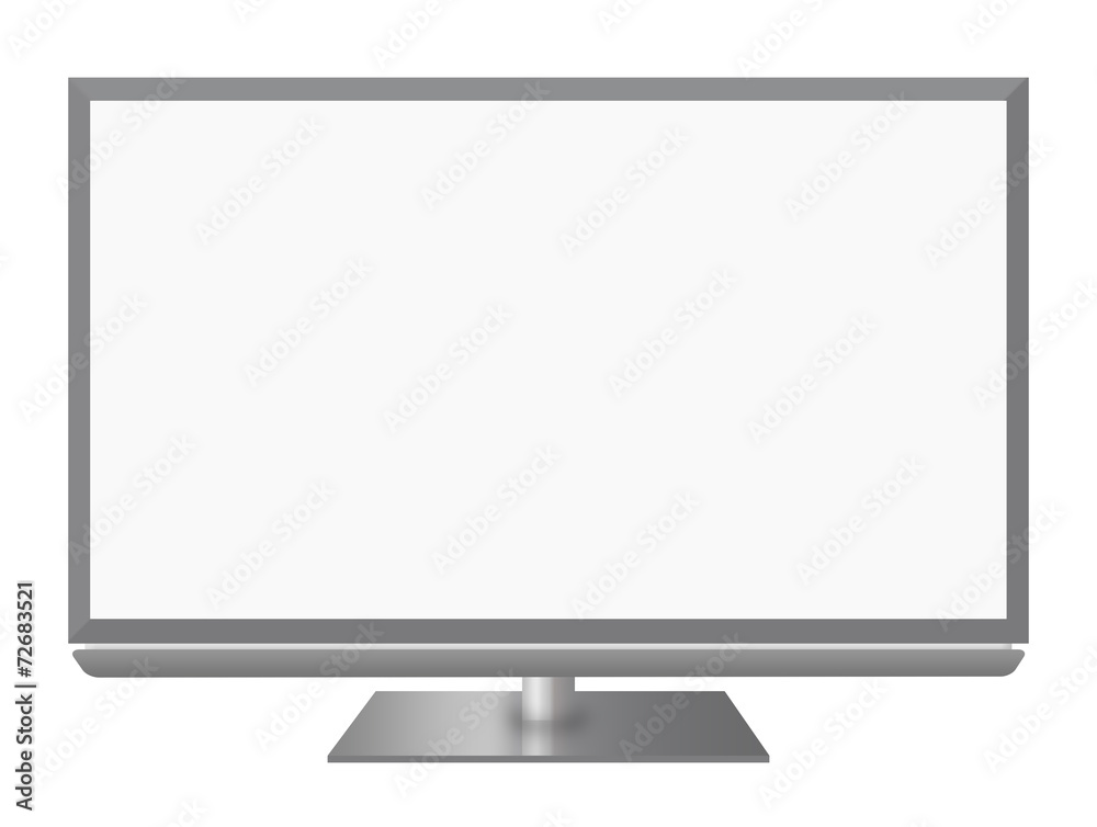Television on white background Television on white background