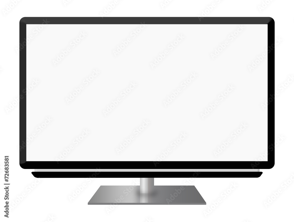 Widescreen led or lcd tv monitor isolated on white background Widescreen led or lcd tv monitor isolated on white background