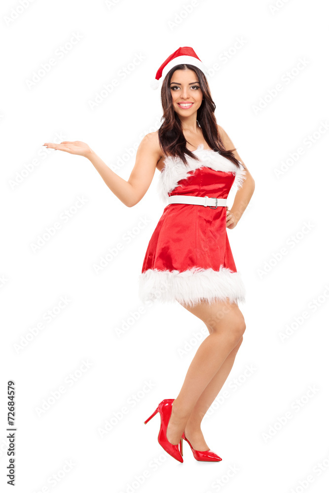 Attractive girl in Santa costume Attractive girl in Santa costume