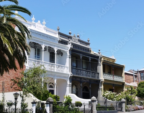 A nineteenth century house with iron cast in Melbourne