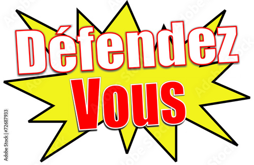 étiquette défendez-vous