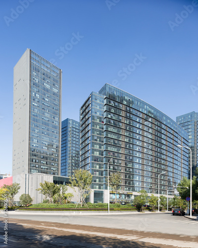 modern cityscape and office building