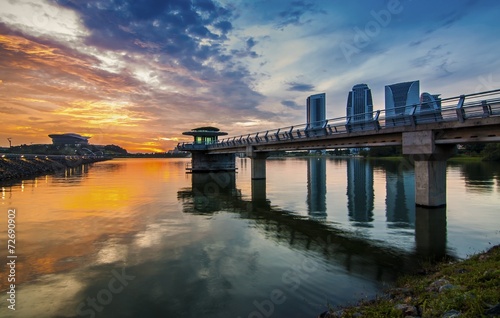 Fototapeta Naklejka Na Ścianę i Meble -  Nice Sunset at Putrajaya International Convention Centre