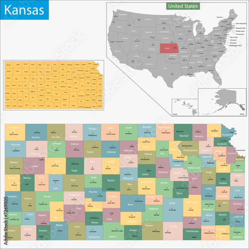 Kansas map