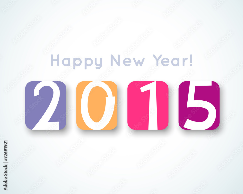 Happy New Year 2015 banner. Vector illustration for holiday Happy New Year 2015 banner. Vector illustration for holiday