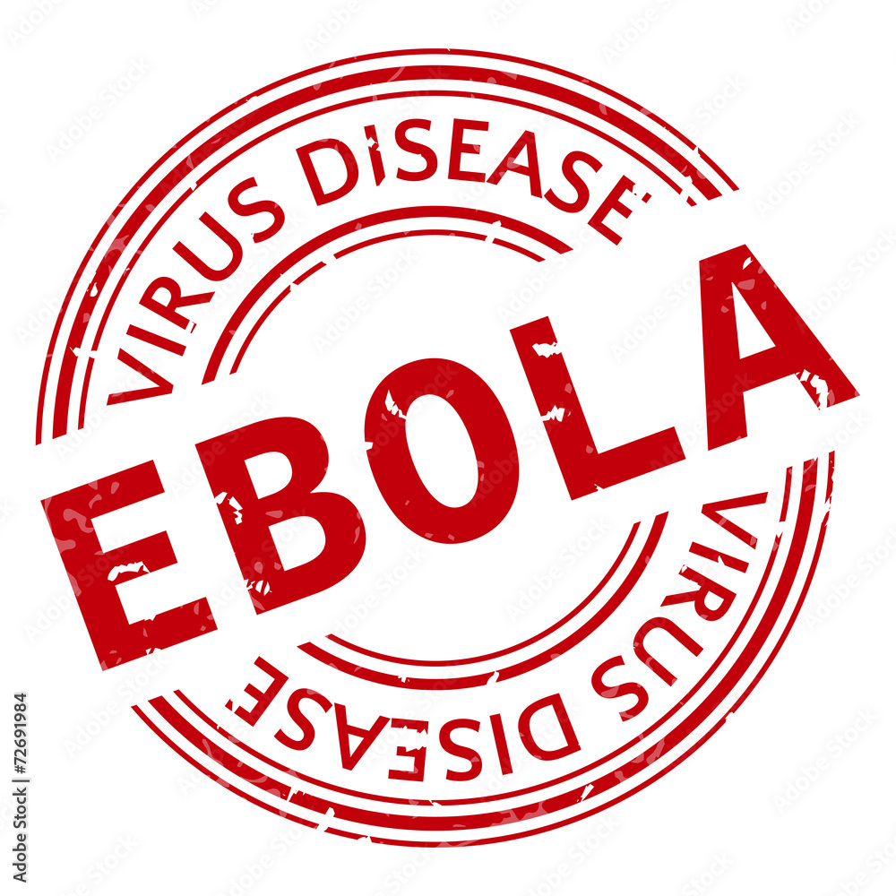 Red stamp with Ebola concept text on white background Red stamp with Ebola concept text on white background
