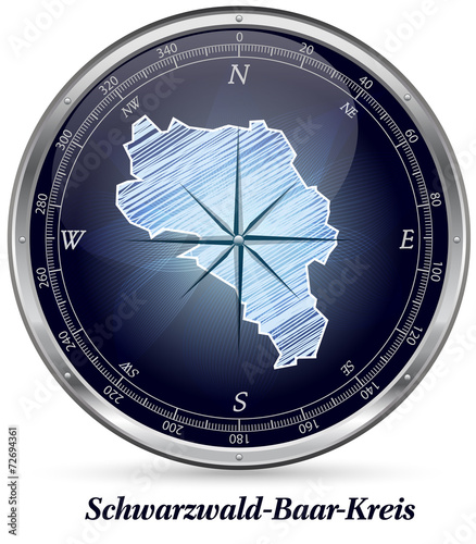 Karte von Schwarzwald-Baar-Kreis