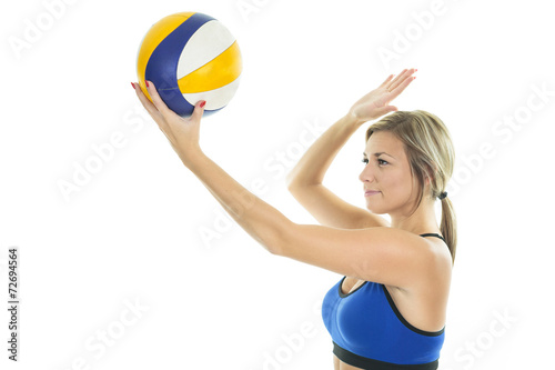 Beach volleyball woman