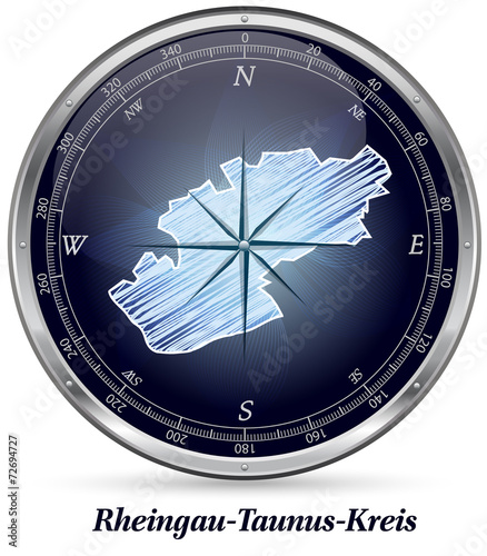 Karte von Rheingau-Taunus-Kreis
