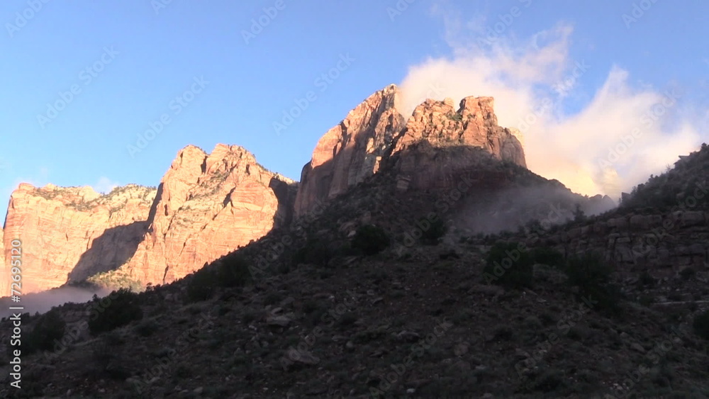Towers of the Virgin Dawn Zion N.P. Towers of the Virgin Dawn Zion N.P.