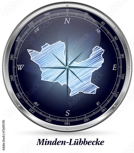 Karte von Minden-Luebbecke