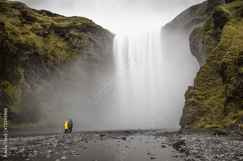 Iceland Waterfall Landscape