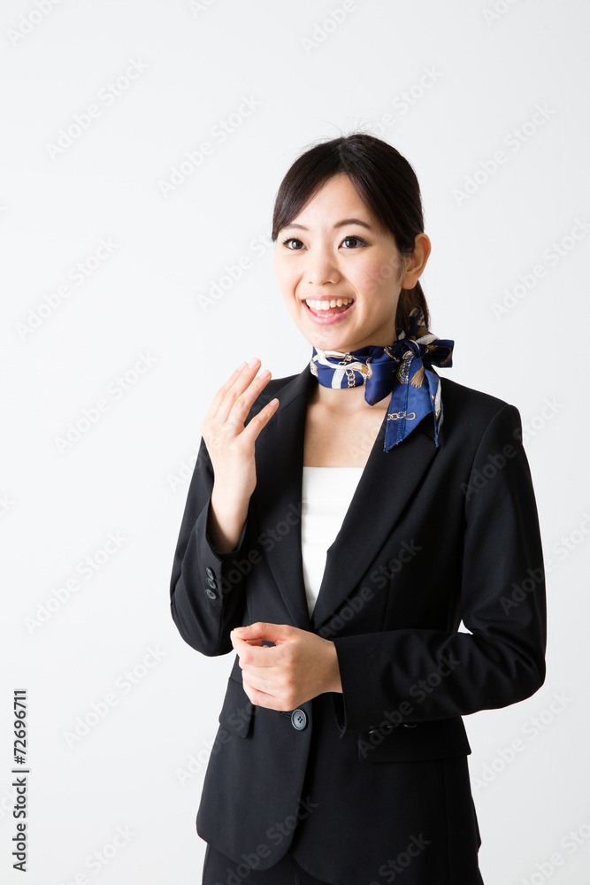 asian businesswoman on white background asian businesswoman on white background
