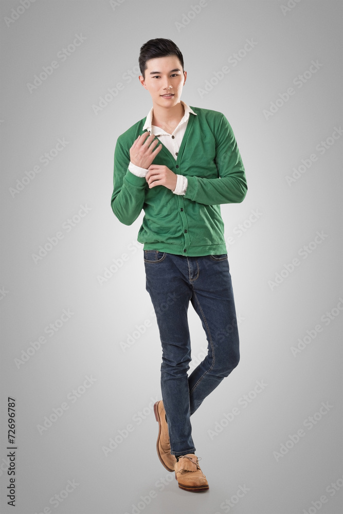 Handsome young Asian man Handsome young Asian man