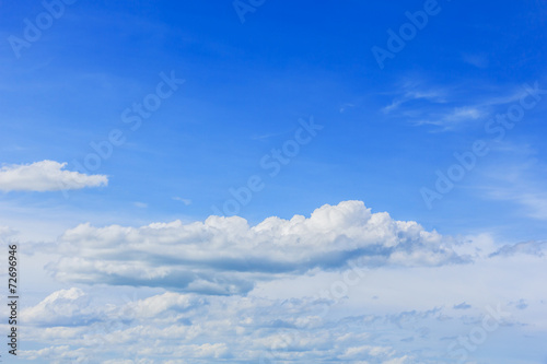 White clouds in blue sky © kaewphoto