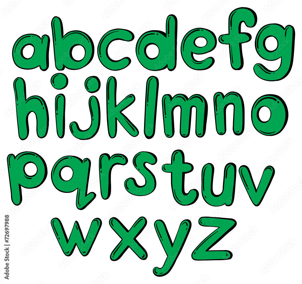 Naklejka premium Letters of the alphabet