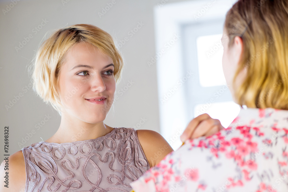 Dressmaker at work