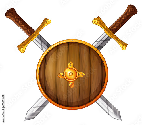 Swords and shield