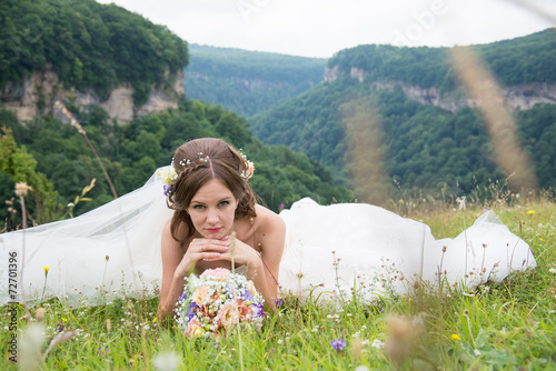 Beautiful bride on wedding day