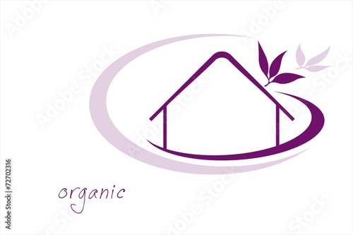 Home , leaves, icon, business logo design