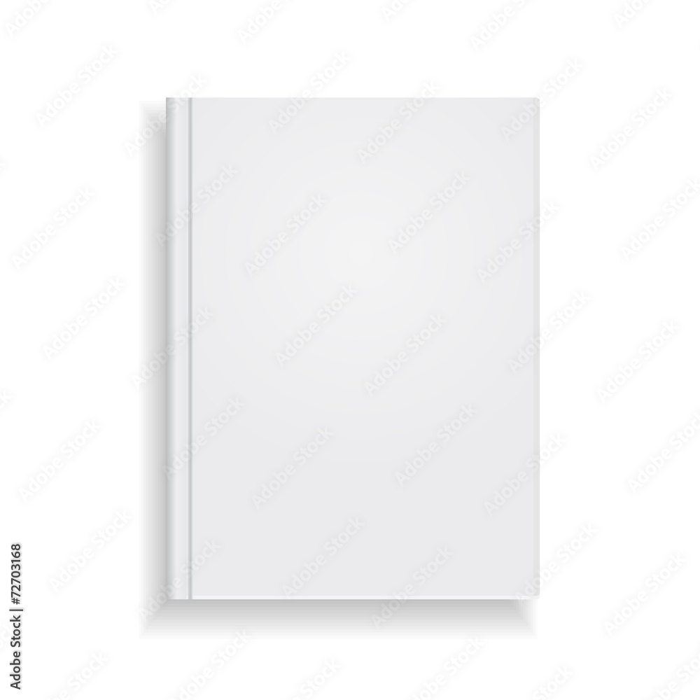 Magazine cover vector on white background