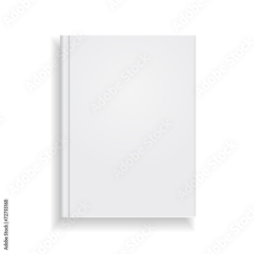 Magazine cover vector on white background