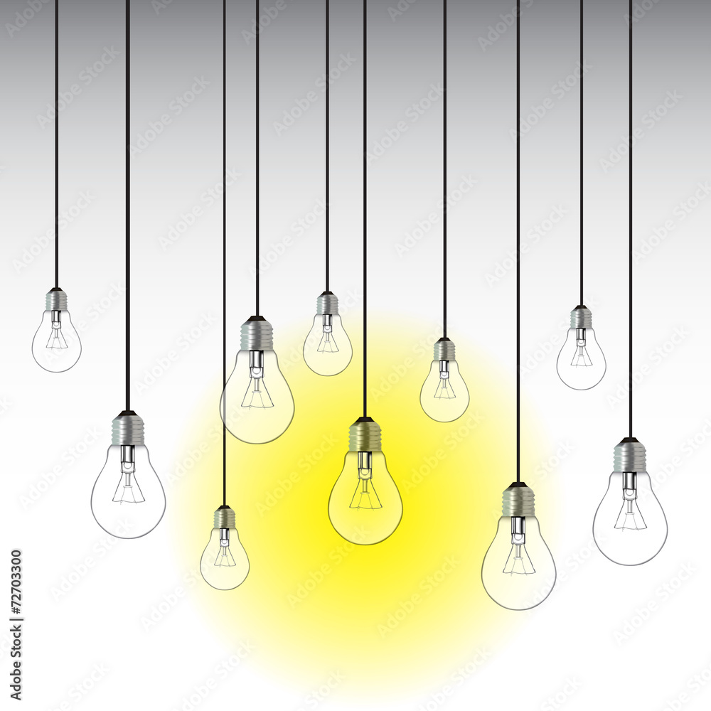 Group of light bulbs