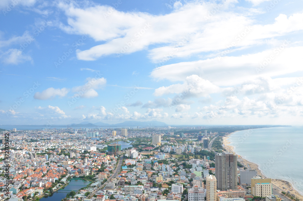 Vietnam city Vung Tau panorama