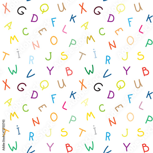 The letters. seamless texture