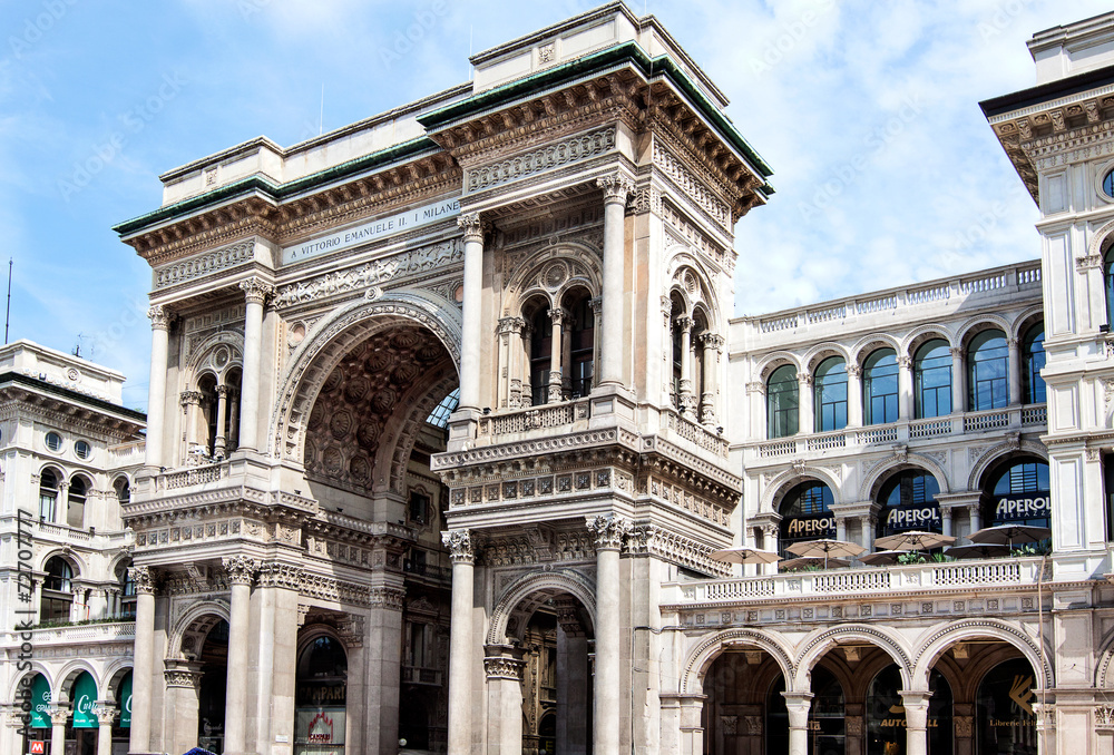 The Galleria Vittorio Emanuele II in Milan, Italy.