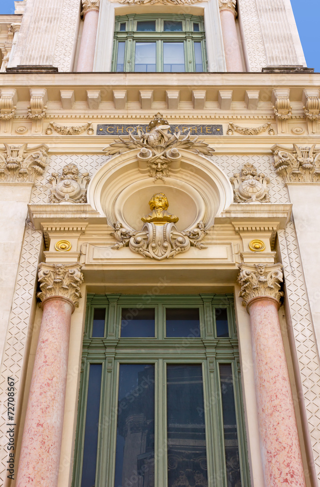 Detail of the Exterior of the Opéra de Nice