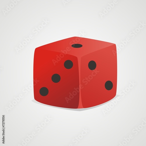 Dado rojo