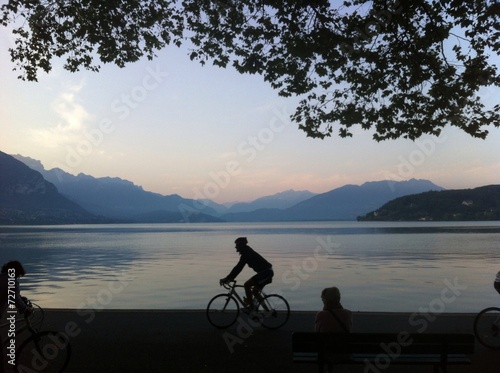Tableau sur toile Etape du tour - Annecy start