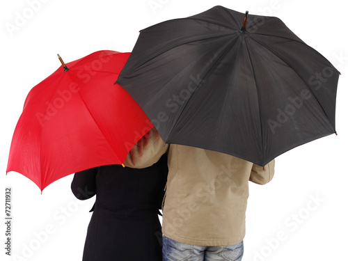 Couple with umbrella