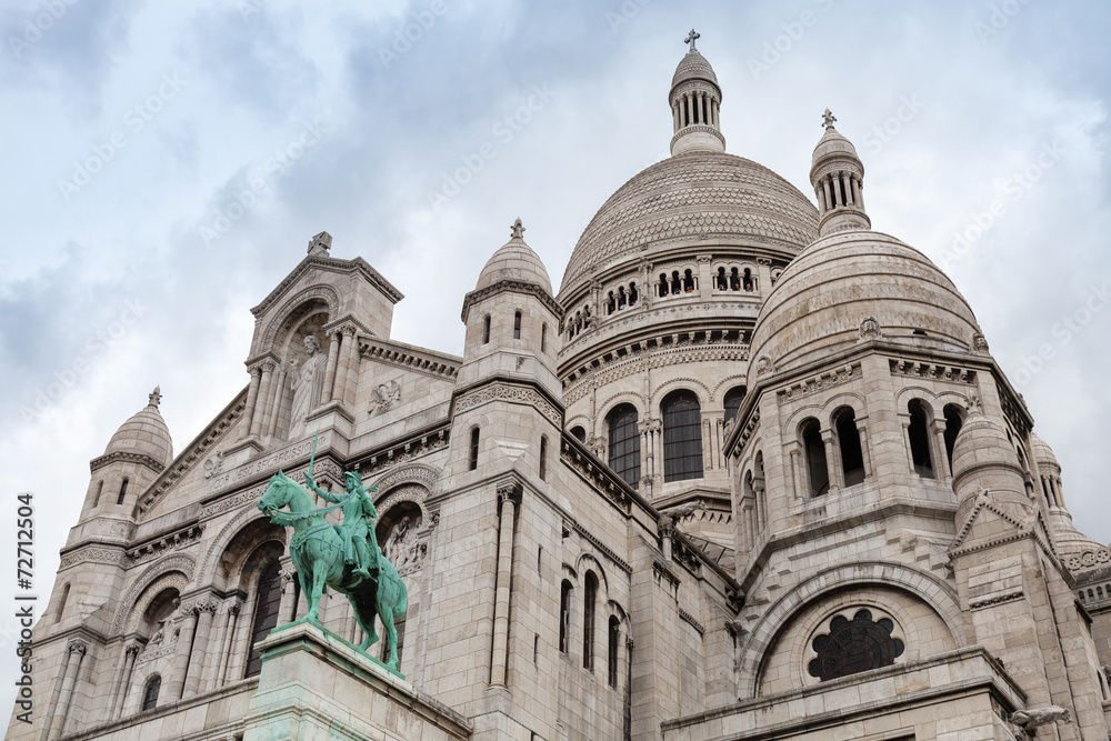 Sacre Coeur Basilica facade, Paris, France