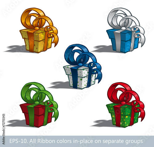 Five Gift Boxes