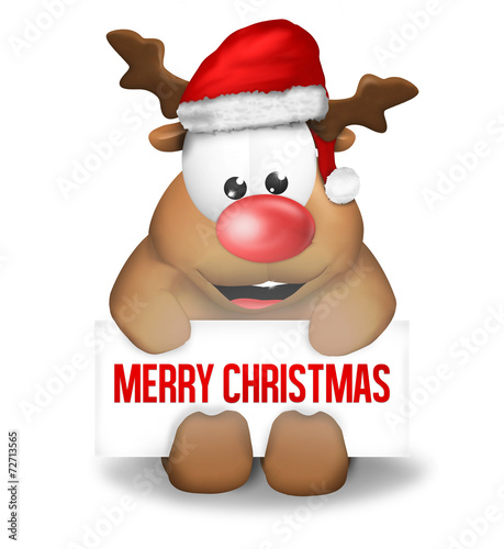 Reindeer Carton Happy with ...