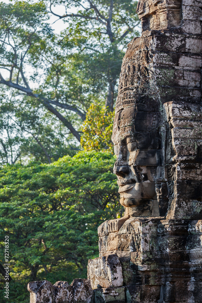 Obraz premium Face of Bayon temple, Angkor, Cambodia