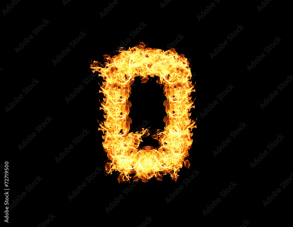 Abstract flame zero number
