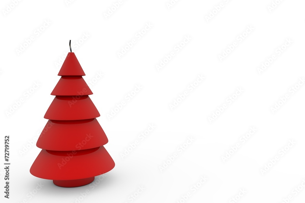 Rote Kerze Weihnachtsbaum