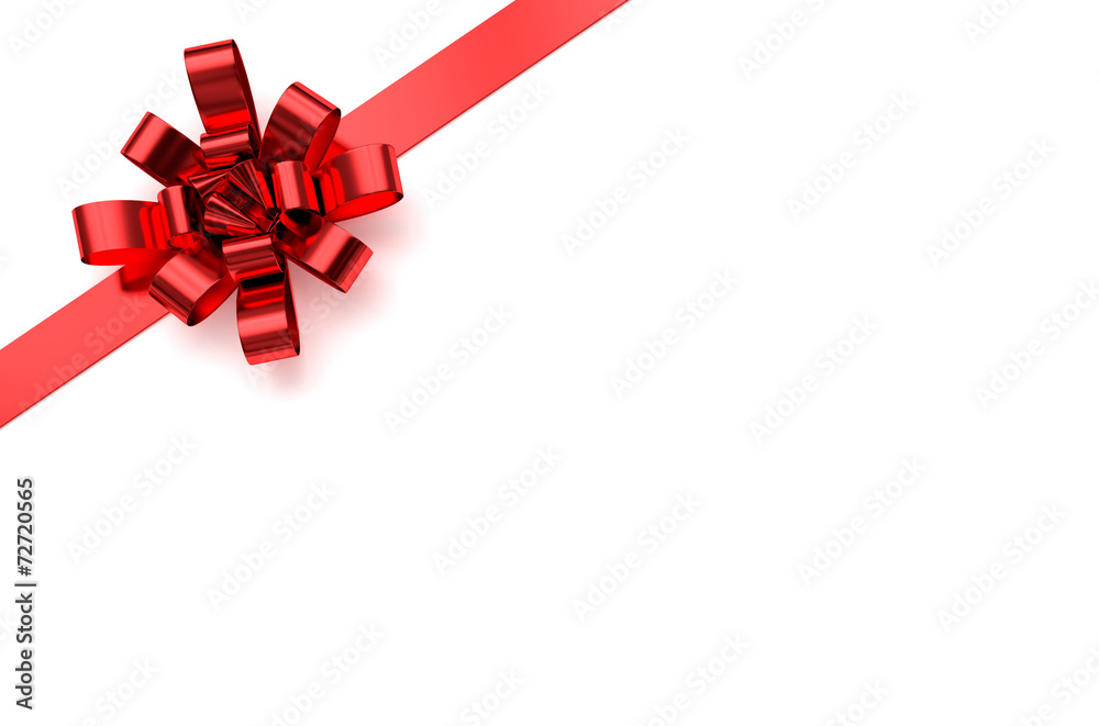 Red christmas bow Red christmas bow