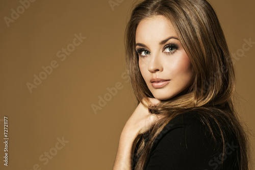 Portrait of wonderful young blonde woman