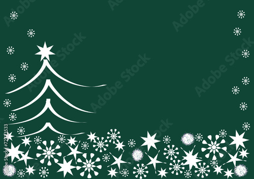 Weihnachtskarte petrol