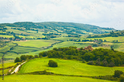 Beautiful rural landscape in Tuscany, Italy