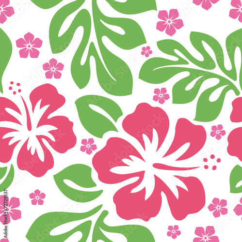Hibiscus Seamless Pattern